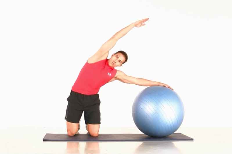 Core con fitnessball: circuito 1