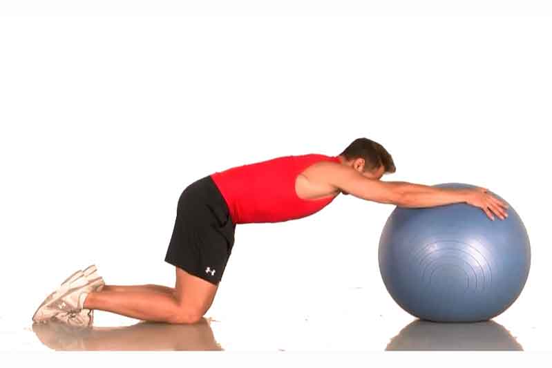 Entrenamiento de core con fitnessbal: circuito 2