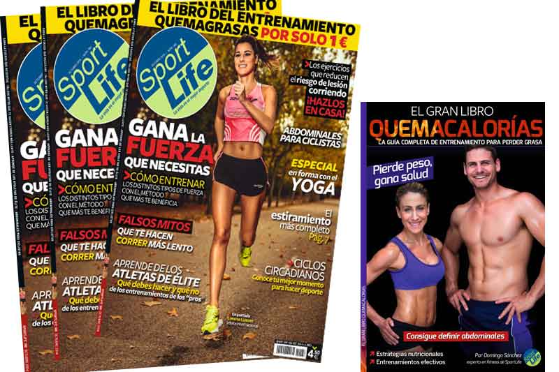 Sport Life octubre con el libro de entrenamiento quemagrasas
