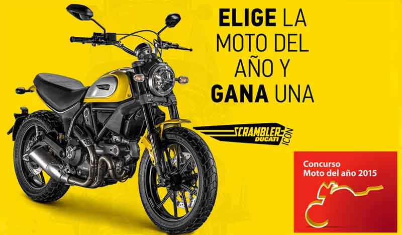 Elige la moto del año 2015 y llévate una Ducati Scrambler Icon
