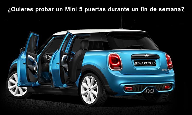 ¿Quieres probar un Mini 5 puertas durante un fin de semana?