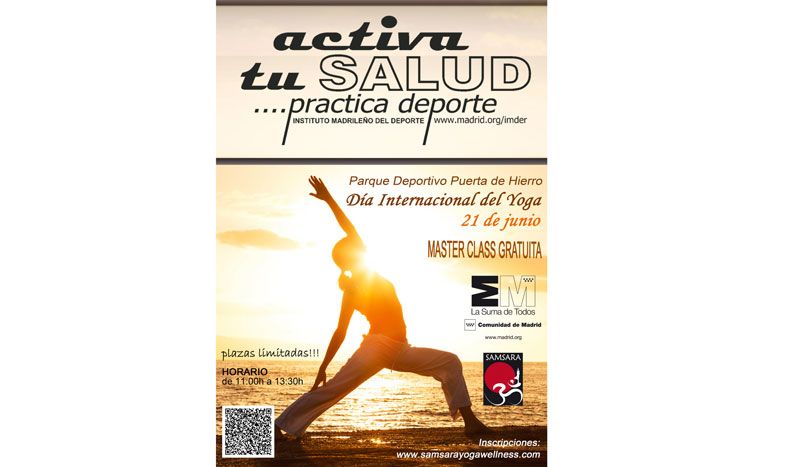 Celebra el Día Internacional del yoga con la mejor masterclass