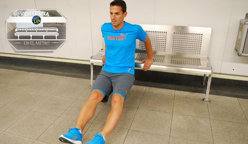 Tríceps en banco. ¡Al metro a entrenar!