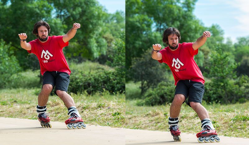 Patines inline: derrape