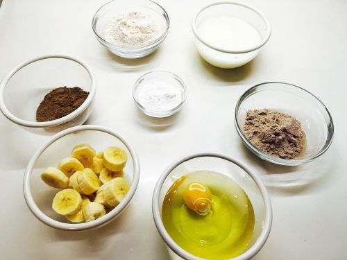 Muffins de plátano y chocolate fit