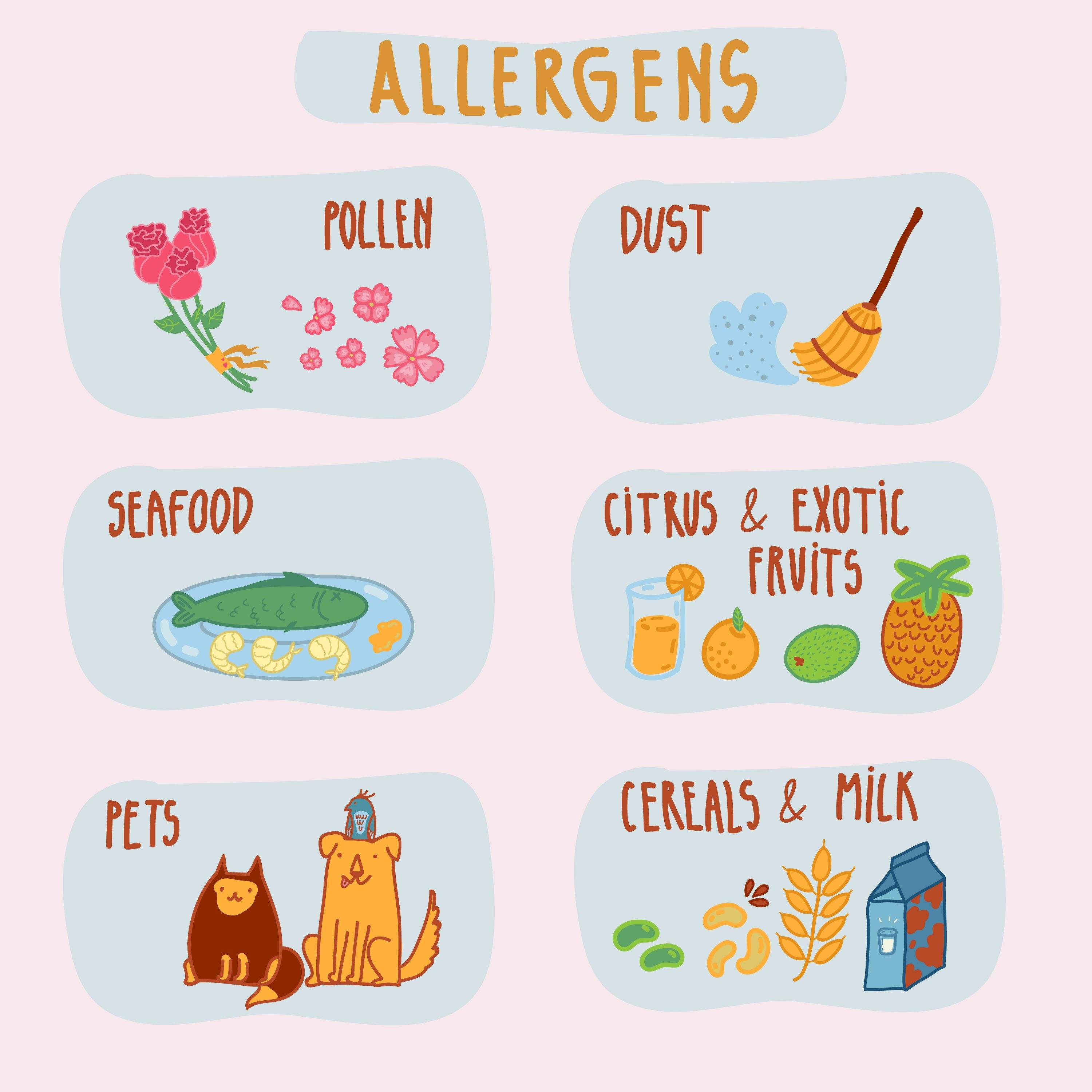 Las alergias y los alimentos que te ayudan y los que te perjudican