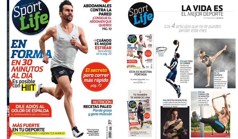 ¡En forma en 30 minutos al día con tu Sport Life de julio!