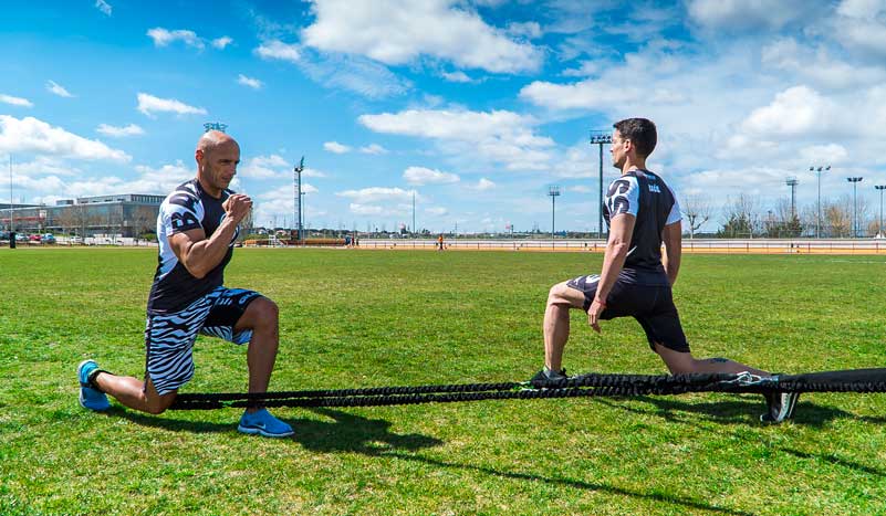 Entrenamiento con gomas: ¡fuerza y resistencia!