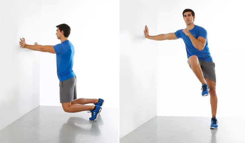 ¡Contra la pared! Ejercicios para trabajar abdominales