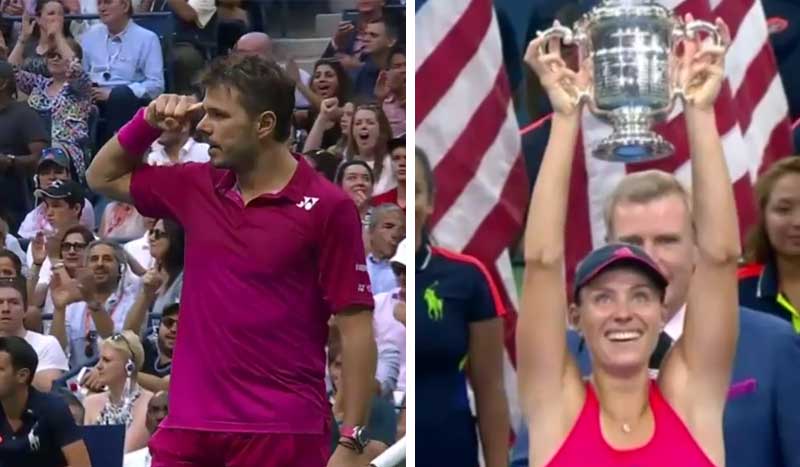 Wawrinka y Kerber, reyes del Us Open 2016