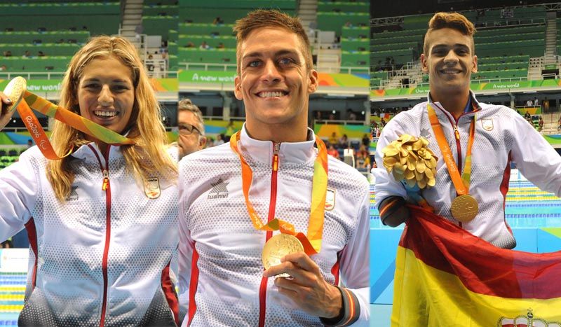 La piscina de Río nos da más alegrías, 3 oros, una plata y un bronce para nuestros nadadores paralímpicos