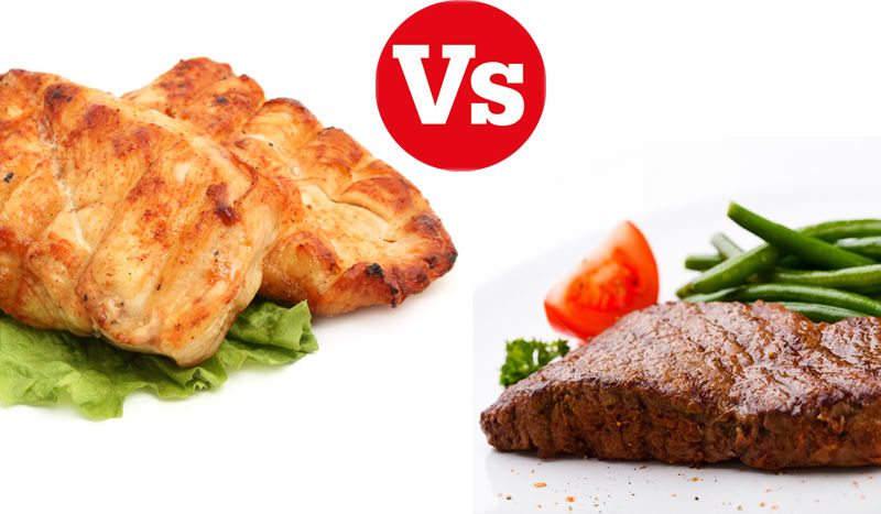 El combate del mes: pollo versus ternera