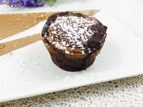 Coulant de chocolate fitness