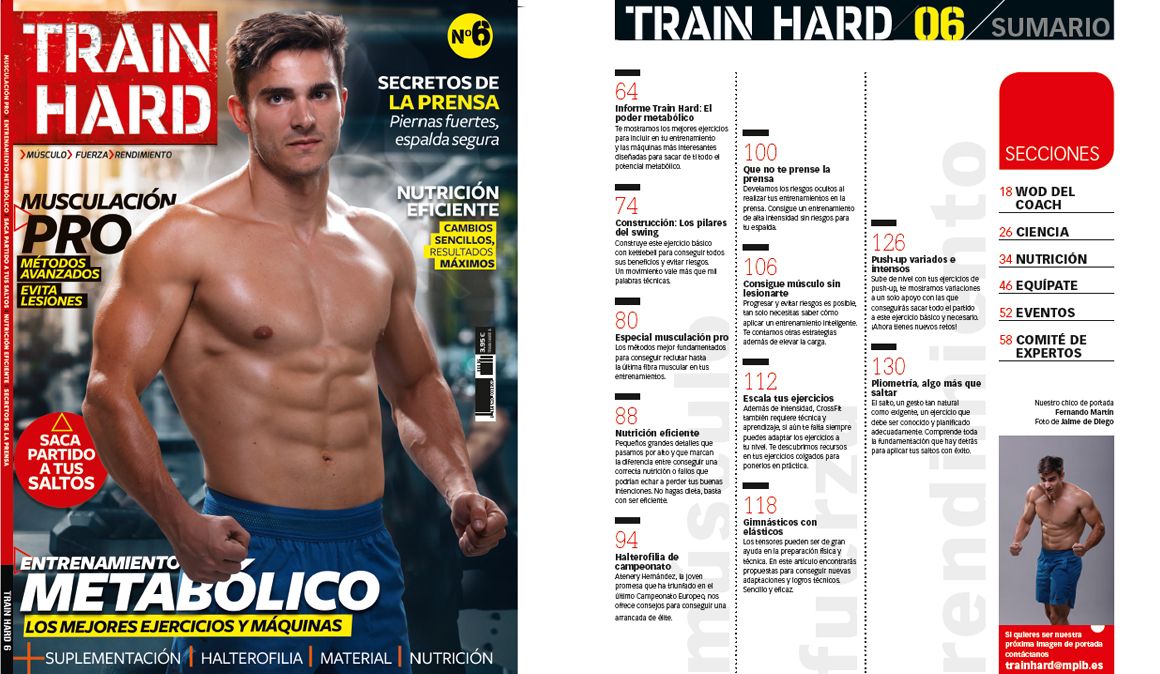 Revista Train Hard nº6, ¡ya en tu quiosco!