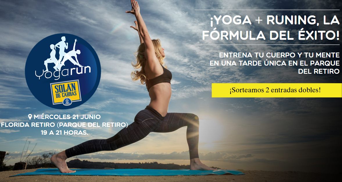 ¡Sorteamos dos invitaciones dobles para el YogaRun de este miércoles en El Retiro!