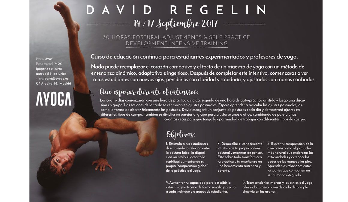 Intensivo de 30 horas en AYOGA  ‘Postural Adjustments & Self-Practice Development’
