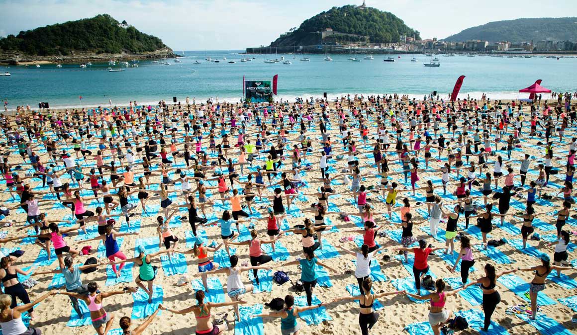 Yoga + running + SUP, ¡así vivimos el Roxy Fitness de San Sebastián!