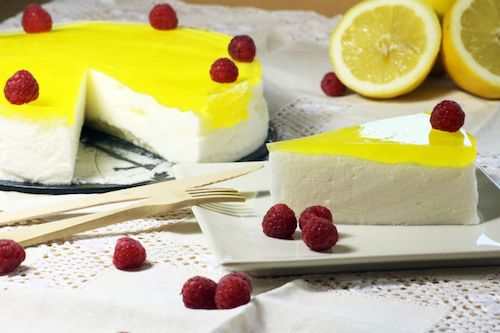 Tarta de mousse de limón para el verano
