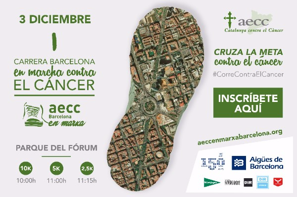 ¡El 3 de diciembre cruza la meta contra el cáncer en Barcelona!