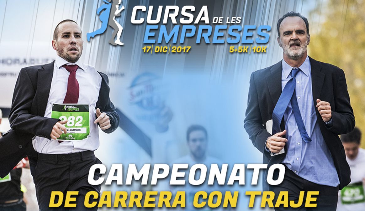 10 kilómetros con traje y zapatillas de running