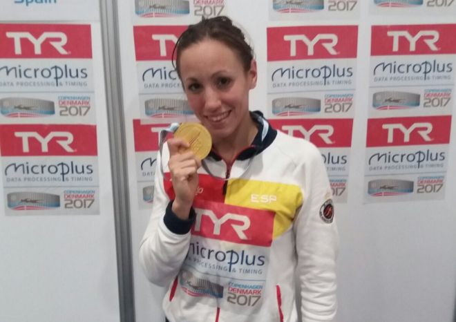 Jessica Vall, oro en el Europeo de 200 braza