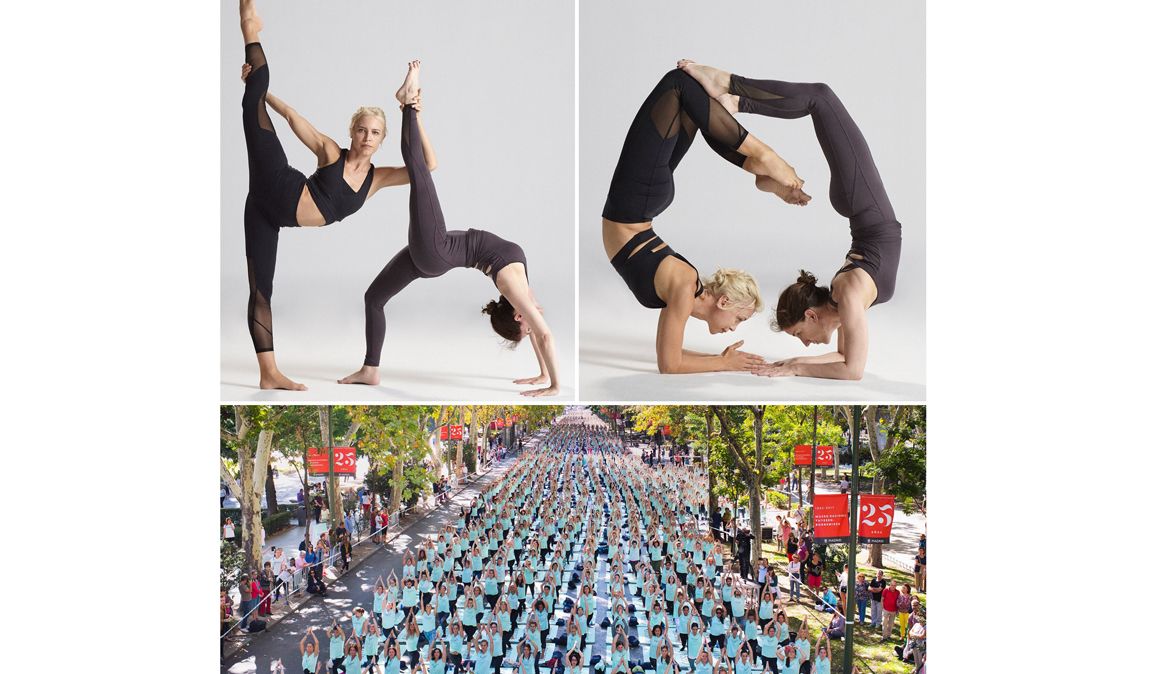 Yoga al aire libre y gratis en el Paseo del Prado de Madrid