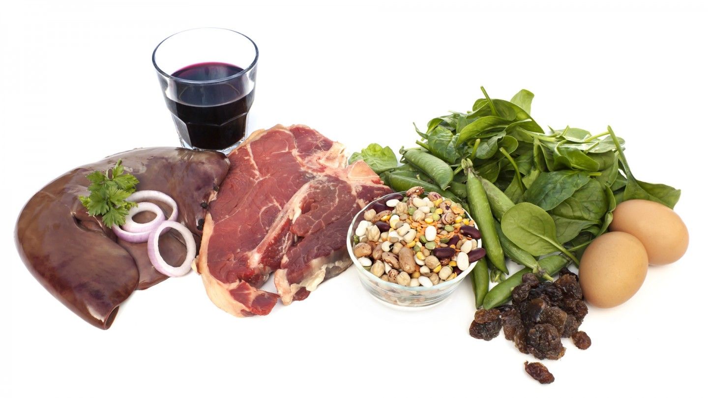 La tabla de alimentos que te ayuda a prevenir las carencias de hierro