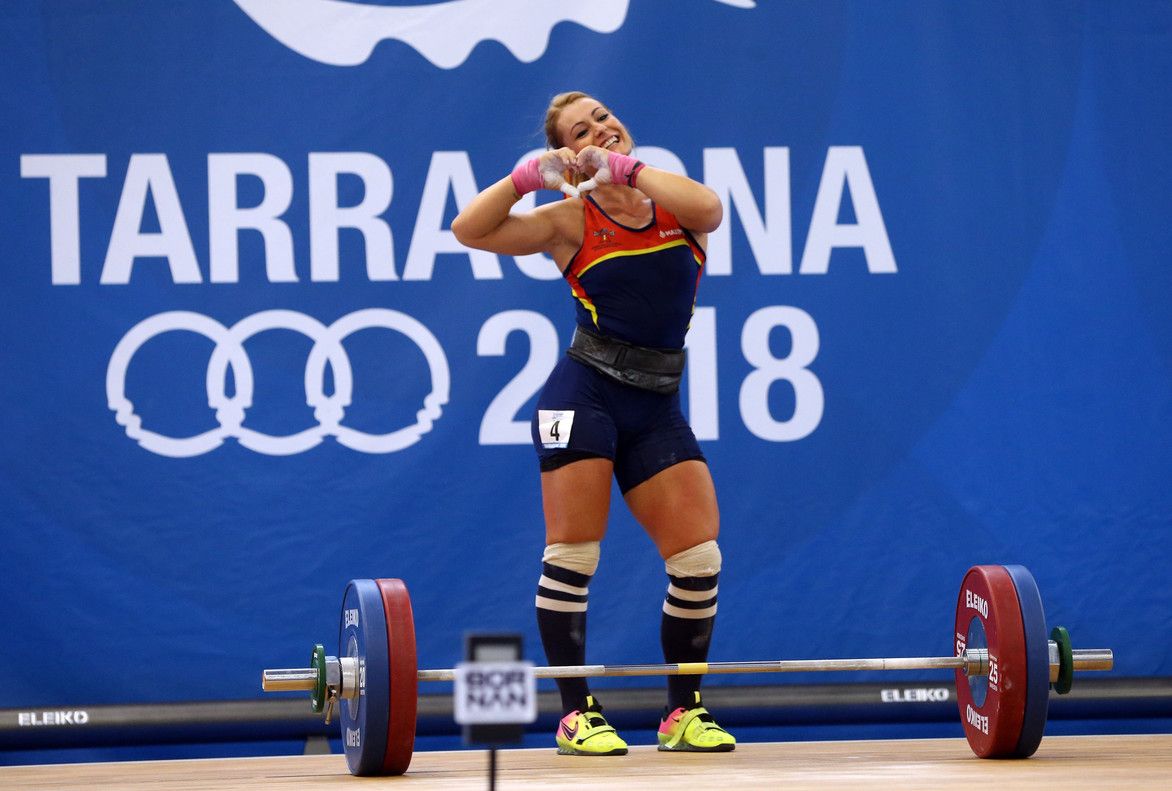 Lydia Valentín, doble oro en los Juegos del Mediterráneo
