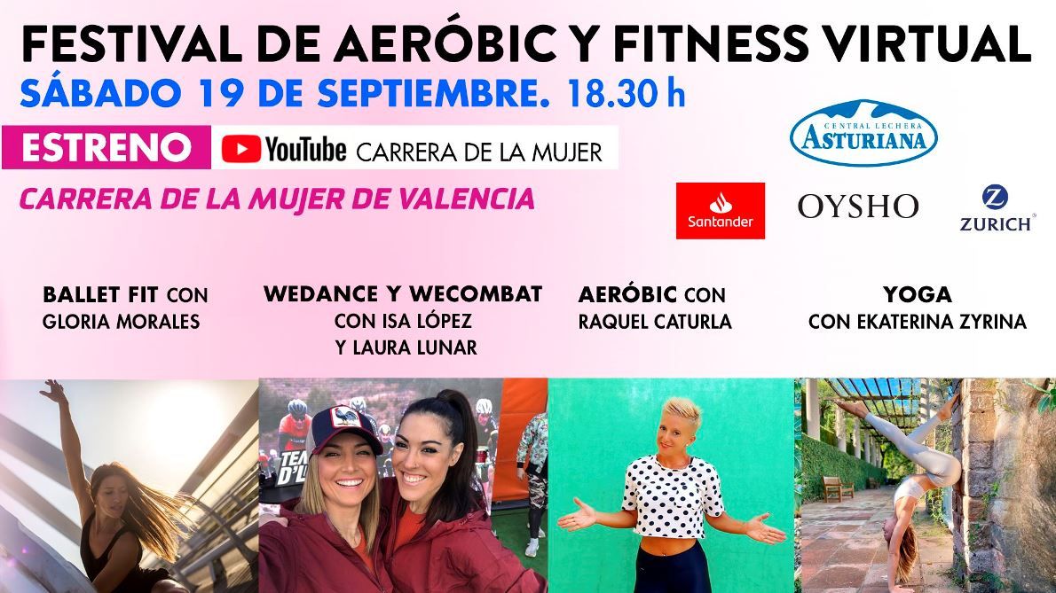 ¡Llega el festival de aerobic, fitness y yoga gratuito y online de la Carrera de la Mujer!