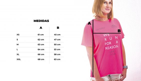 talla camiseta tu talla de la camiseta Oysho de la Carrera de la Mujer 2020 talla camiseta tu talla de la camiseta Oysho de la Carrera de la Mujer 2020