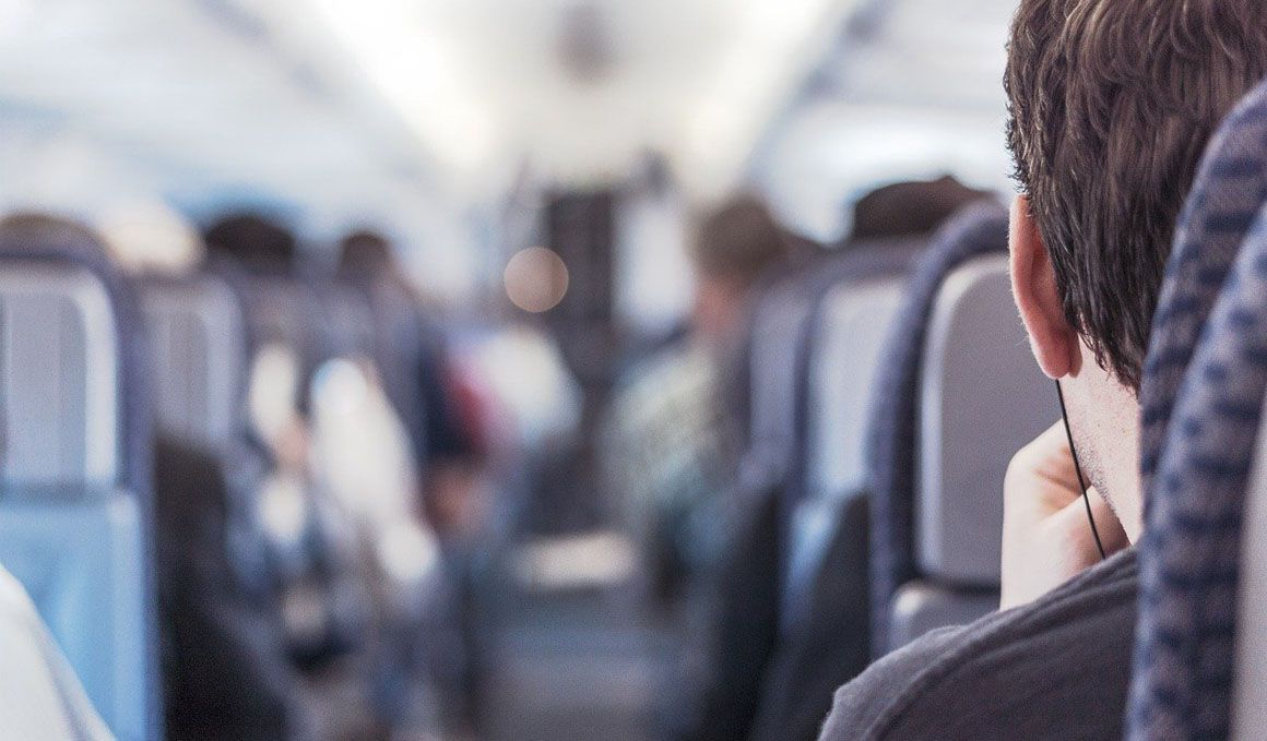 Desperézate en el avión