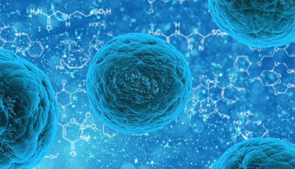 Partículas de virus viajando por el aíre Partículas de virus viajando por el aíre
