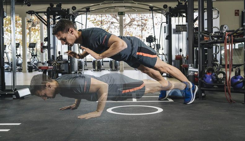 entrenamiento core y pectorales