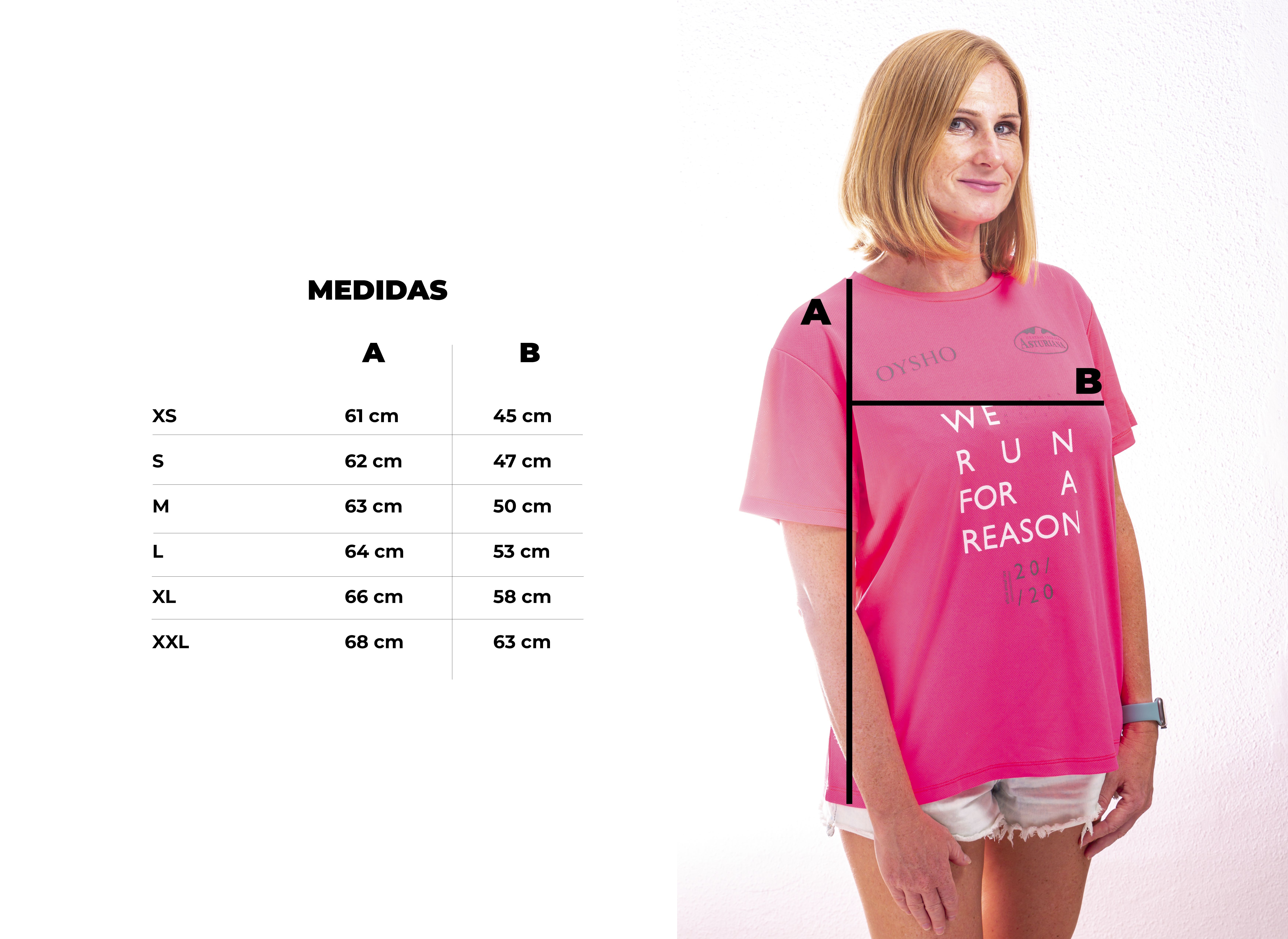 Con esta guía podrás elegir la talla de la camiseta Oysho de la marea rosa 2020