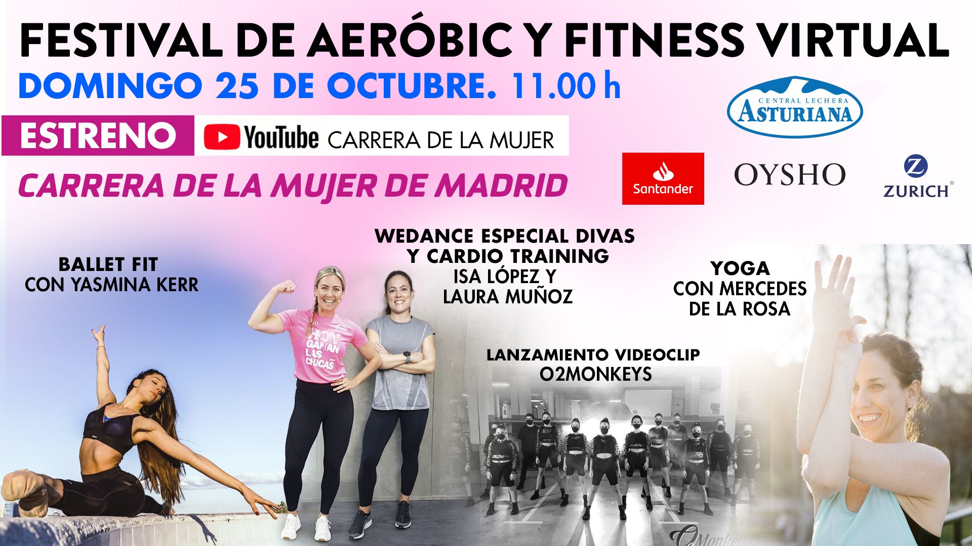 Festival de Aeróbic y Fitness de la Carrera de la Mujer de Madrid.