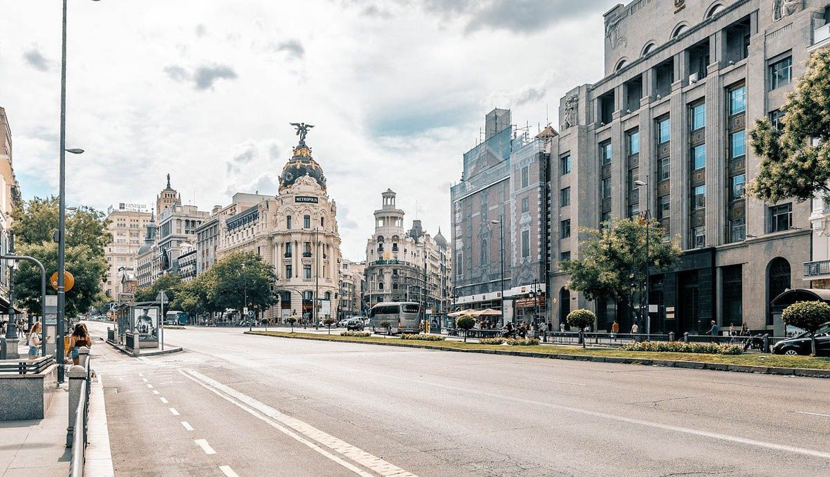Madrid desierto durante la primera ola del COVID 19