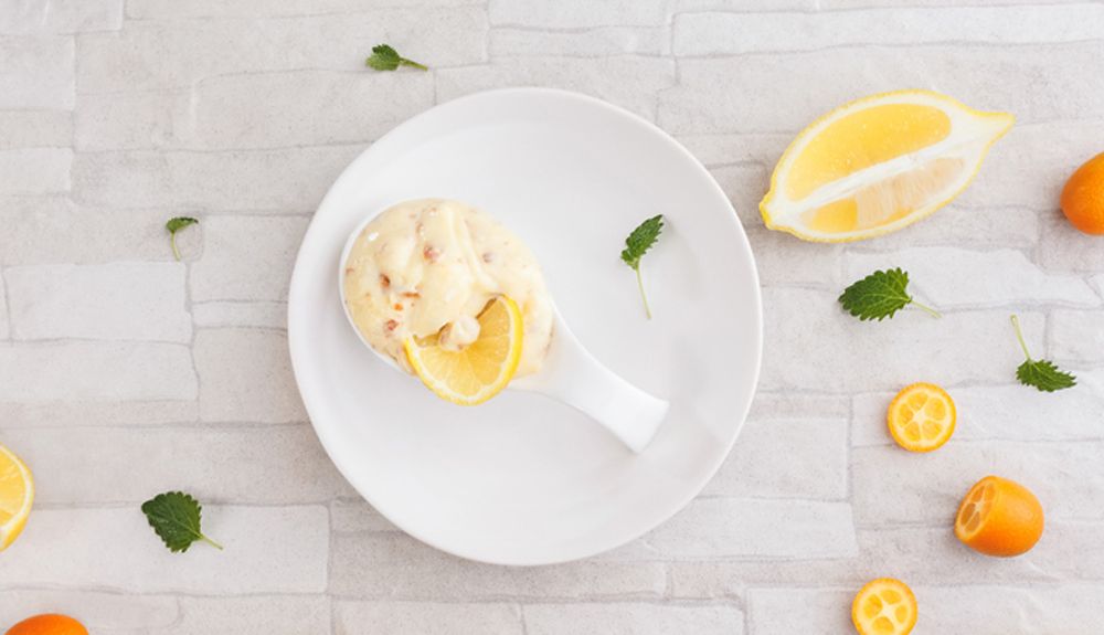 Receta proteica de mousse de limón