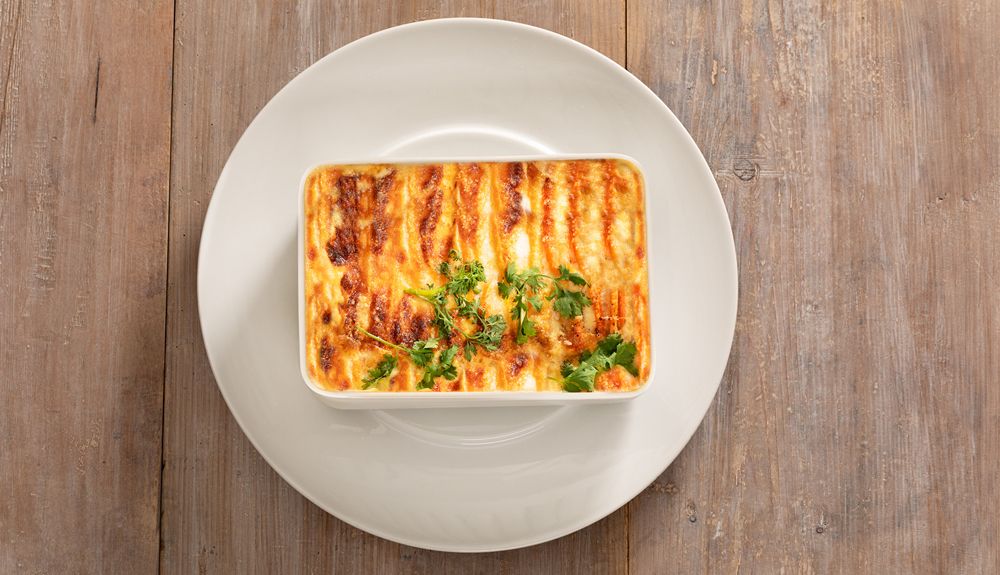 Gratinado de manzana y calabaza con jengibre