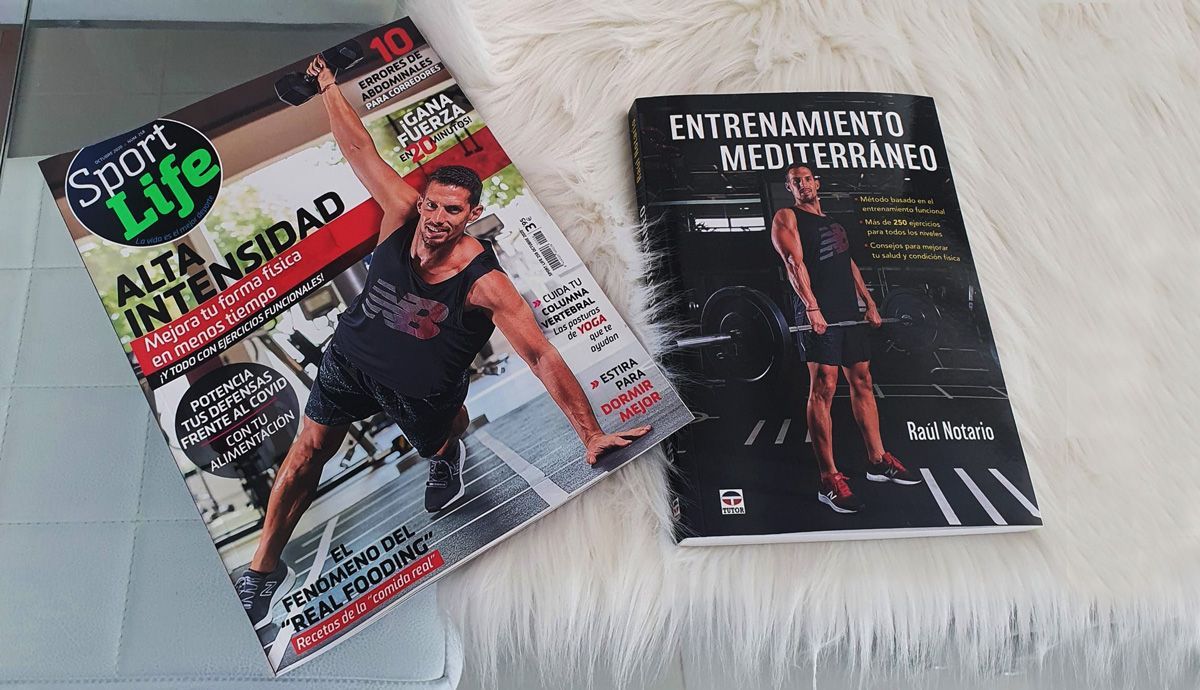 Raúl Notario, autor de Entrenamiento Mediterráneo y portada de Sport Life en la edición 258.