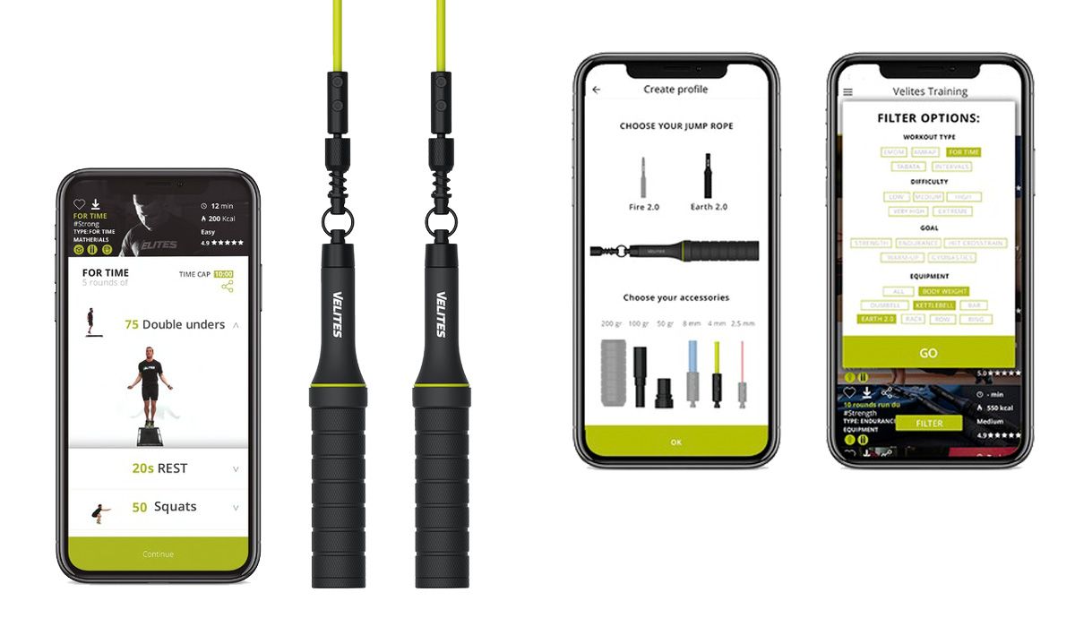 La súper comba con 1000 entrenamientos cuenta con una potente app que es el complemento perfecto.