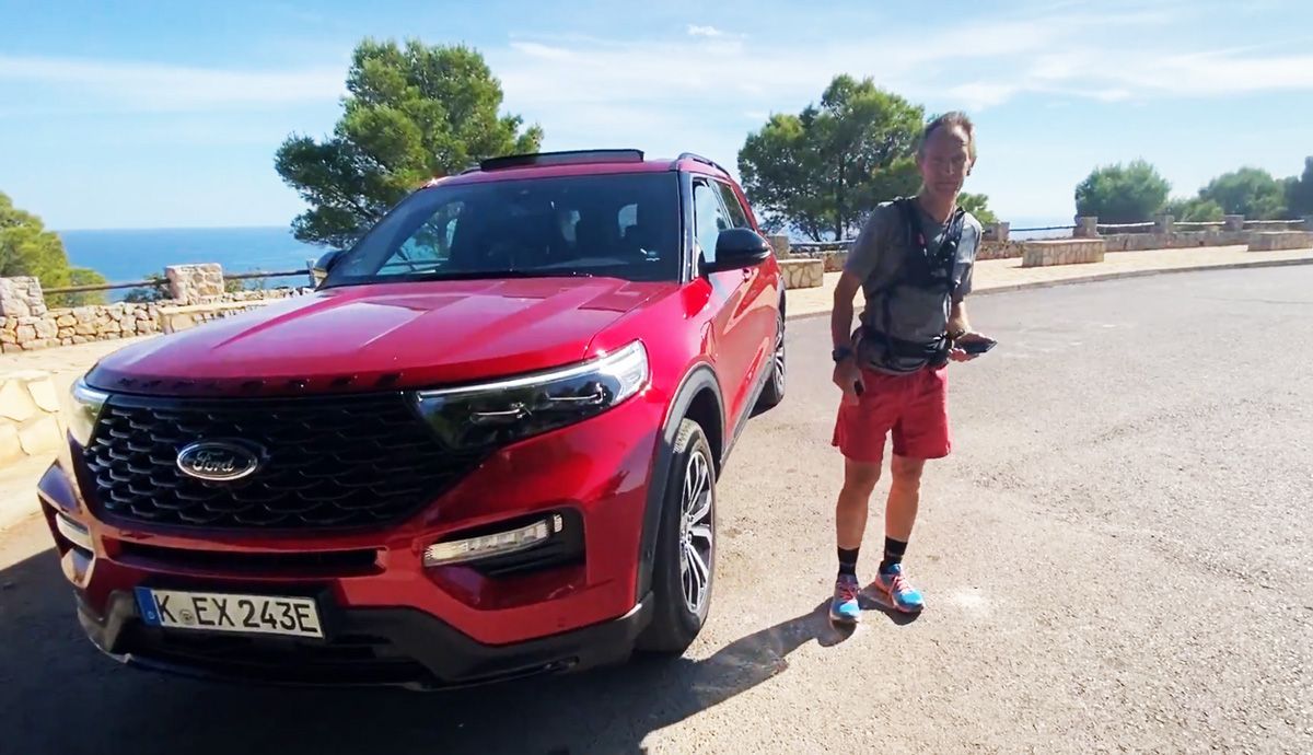 Todo un lujo haber podido contar con el Ford Explorer híbrido ST-Line para probar Komoot.
