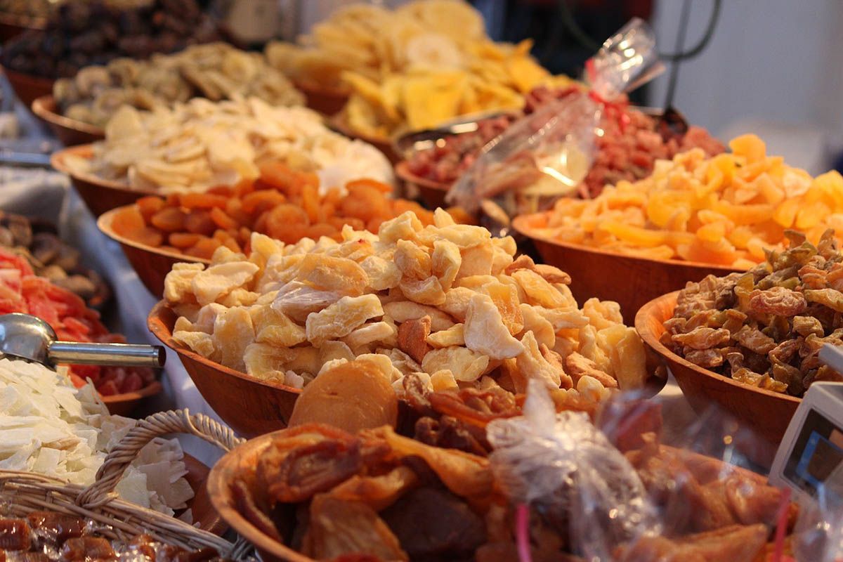 La fruta deshidratada