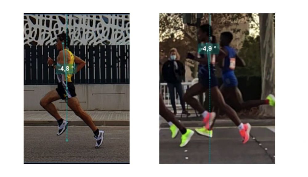 A la izquierda, Jesús España. A la derecha, Genzebe Dibaba A la izquierda, Jesús España. A la derecha, Genzebe Dibaba