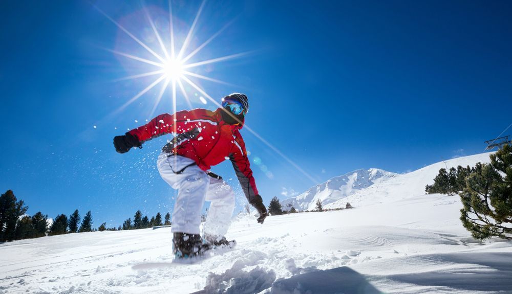 Protege tus ojos del sol en la nieve