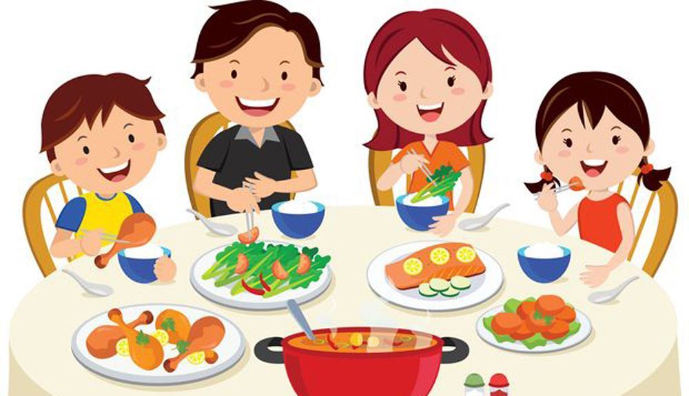 familia comiendo legumbres familia comiendo legumbres