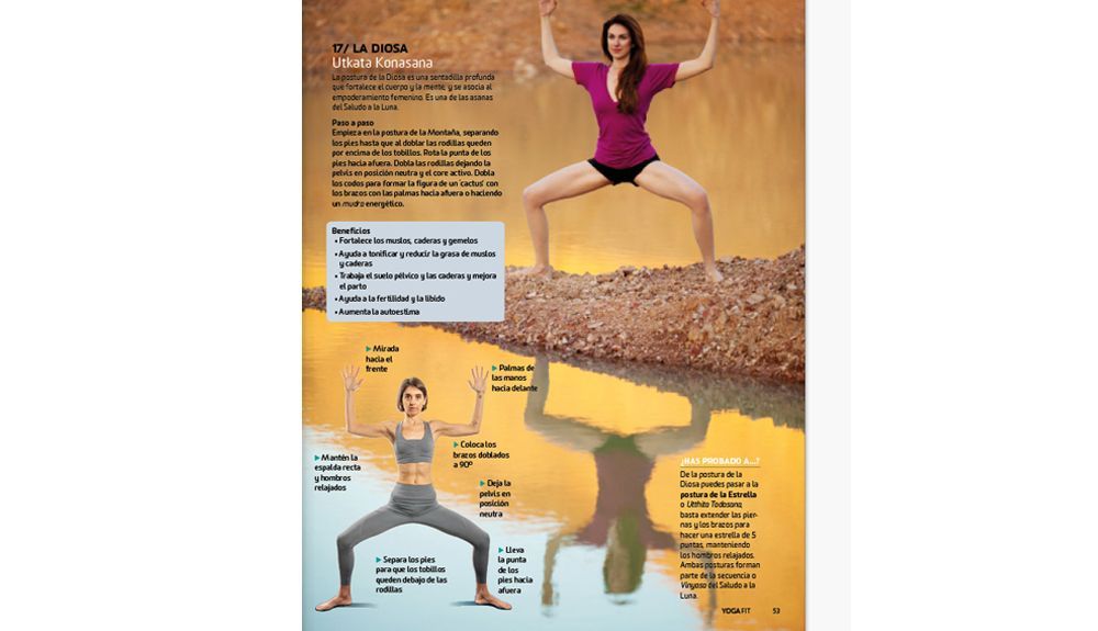 Postura de la Diosa YogaFit 5 Postura de la Diosa YogaFit 5