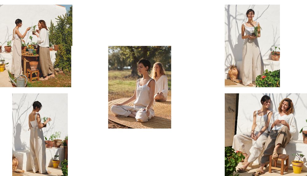Oysho Linen Collection Collage