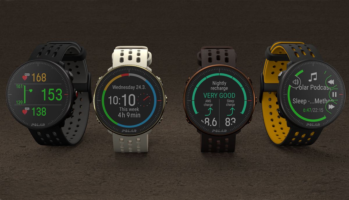Polar Vantage M2 se presenta en cuatro colores, todos muy elegantes
