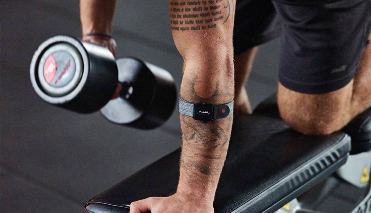 El Polar Verity Sense se puede colocar en el antebrazo o en el brazo