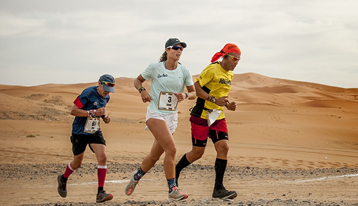 Sara Carmona en la Desert Run Sara Carmona en la Desert Run